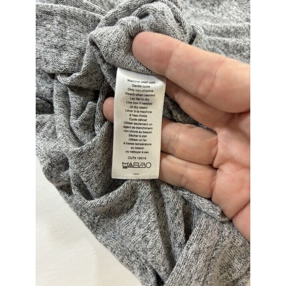 Rag & Bone Theo Long Sleeve Tee Small Grey Marled - Picture 9 of 10